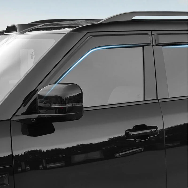 For BYD Ti7 FangChengBao Titanium 7 2026 2027 Widening and thickening waterproof rain eyebrows for car windows and rain barriers
