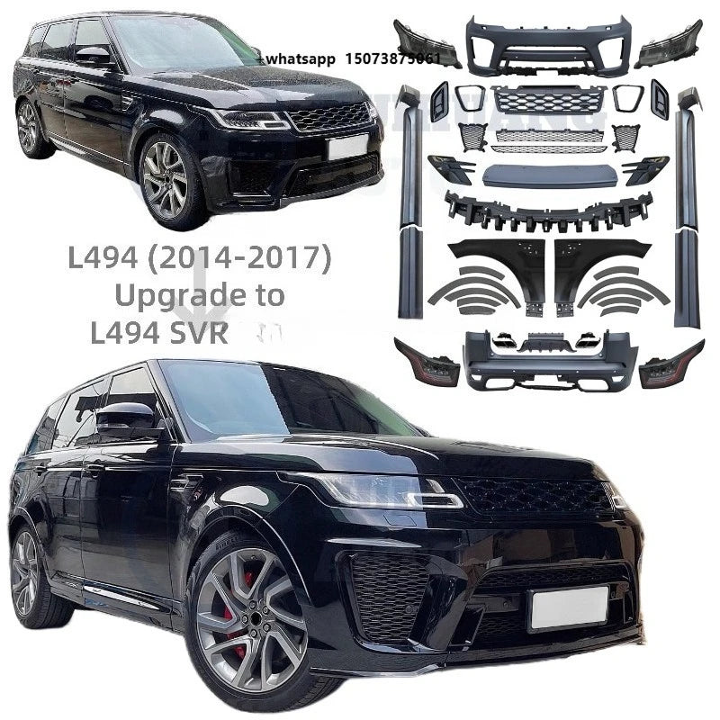 Body Kits for  Sport 2014-2017 L494 Upgrade 2022 SVR Car Bumpers Front Bumper SVR Bodykit Headlight Taillight