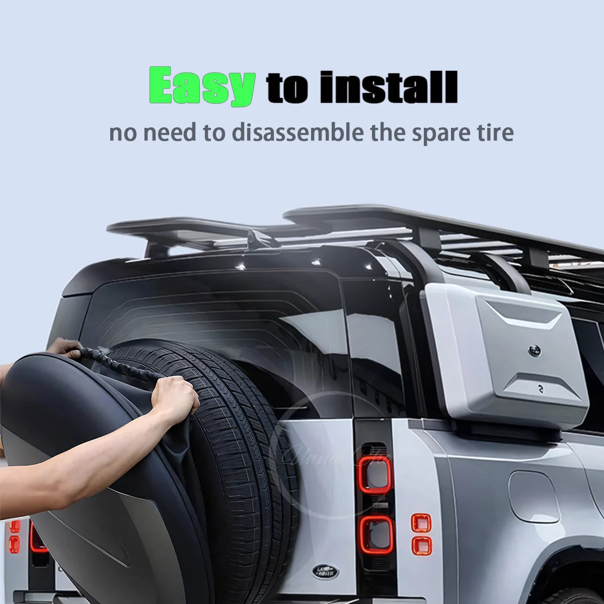 For Defender Tire Cover Spare Wheel Case for Land Rover Defender 110 Accessories Exterior 2020-2025 L663 90 130 Tyre Housing