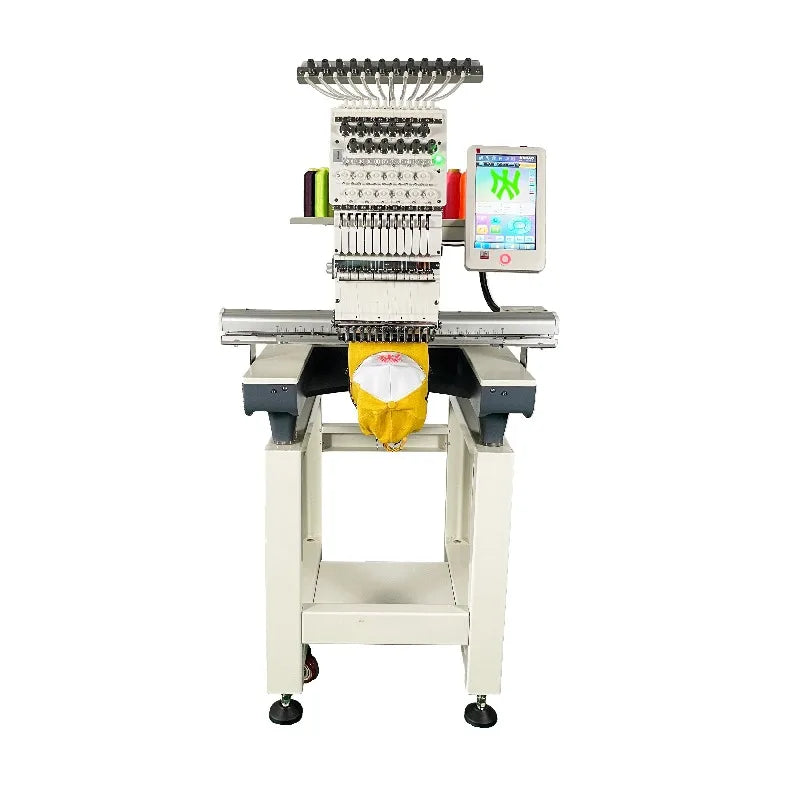 Computerized Embroidery Machine T-shirt Logo Cap Embroidery Industrial Grade Smart Motor High Speed for Home Business