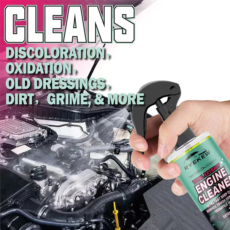 Car Engine Compartment Cleaning Agent, No Water Wash Oil Stain Remover, Deep Rust Removal and Cleaning/c.