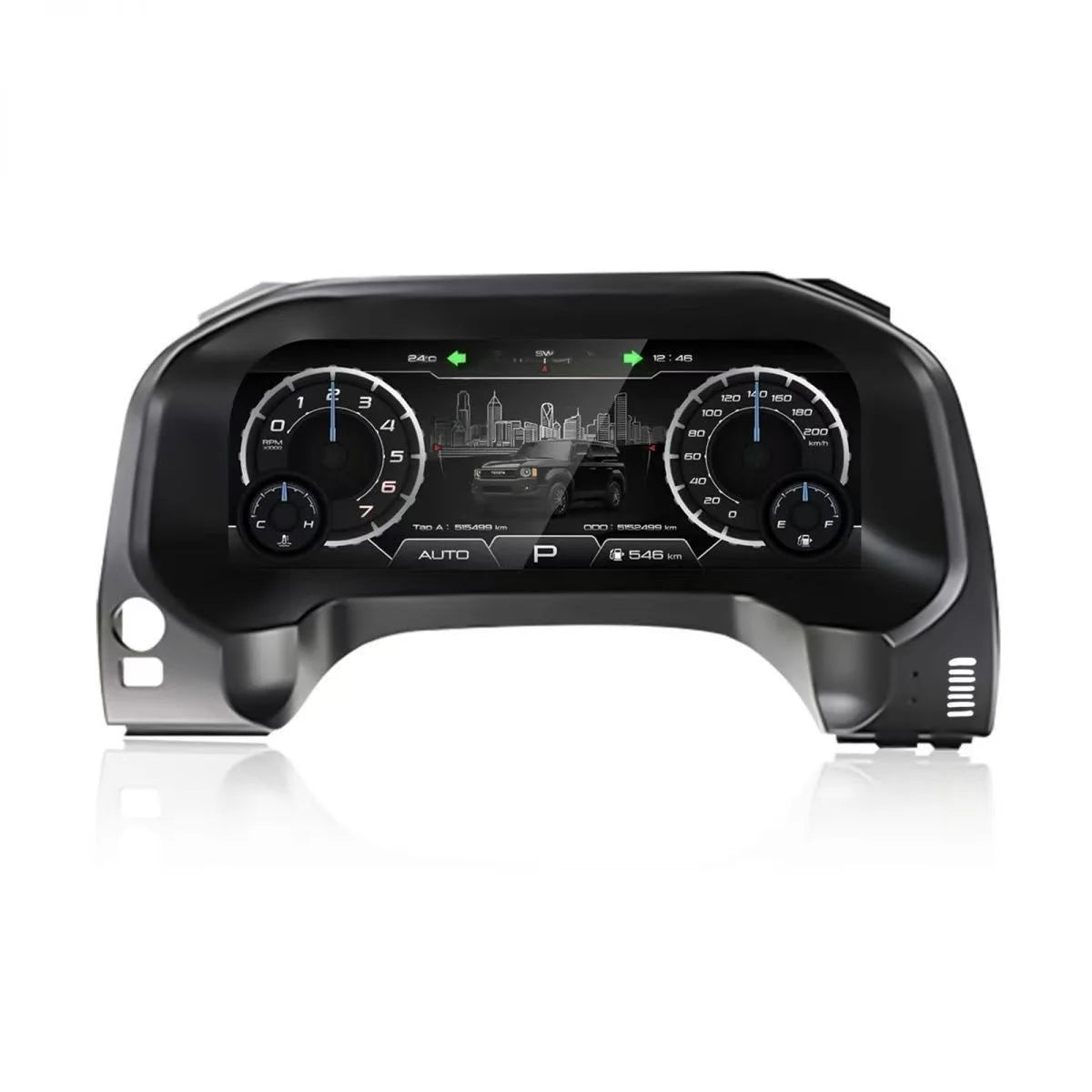 12.3“ Car LCD Digital Cluster For Toyota Prado 2010-2017 2018-2023 Dashboard Virtual Cockpit Instrument Auto Speed Meter Screen