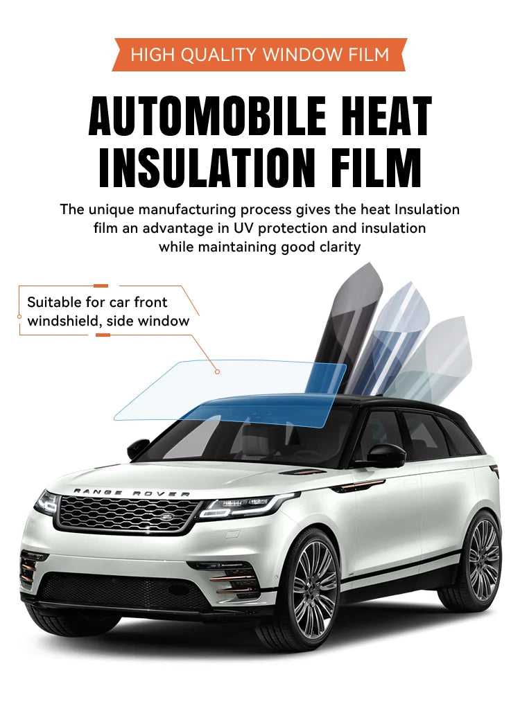 50cmX300cm IR100% Nano Ceramic Film Super Quality High Heat Resistant Car Glass Solar Tint Window Films Protective