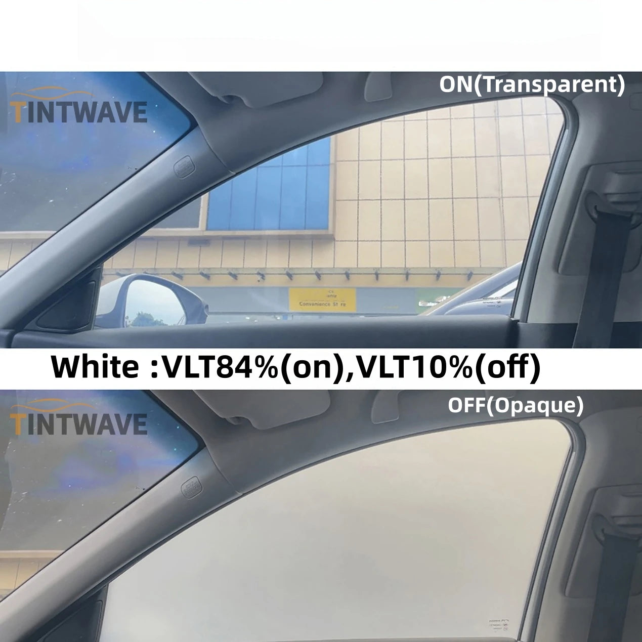 Automotive PDLC Smart Film for Car Side Windows Remote Control Switchable Privacy Film