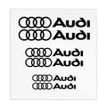 Car Brake Caliper Sticker Heat Resistant Decals Auto Accessories For Quattro For Audi S Line A1 A3 A4 A6 A7 Q3 Q5 Q7 RS3 RS4 RS5