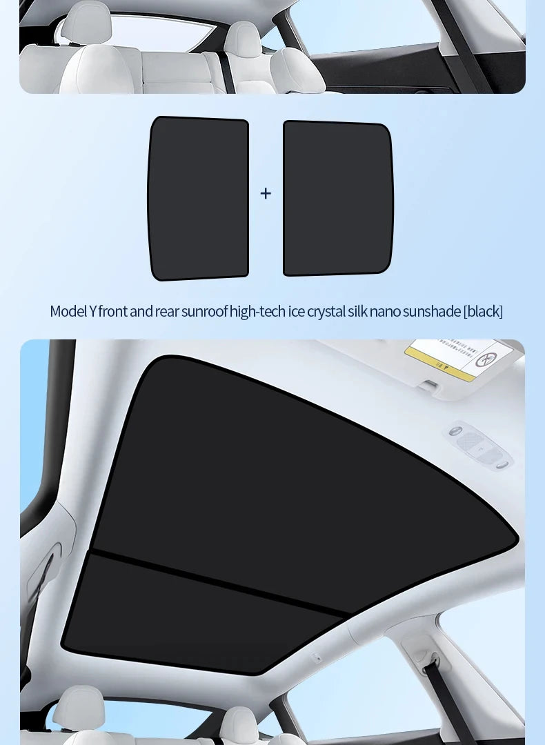Sunroof Sunshade Cover for Porsche Taycan 2023-Present Nano Heat Insulation Anti-UV Colorful
