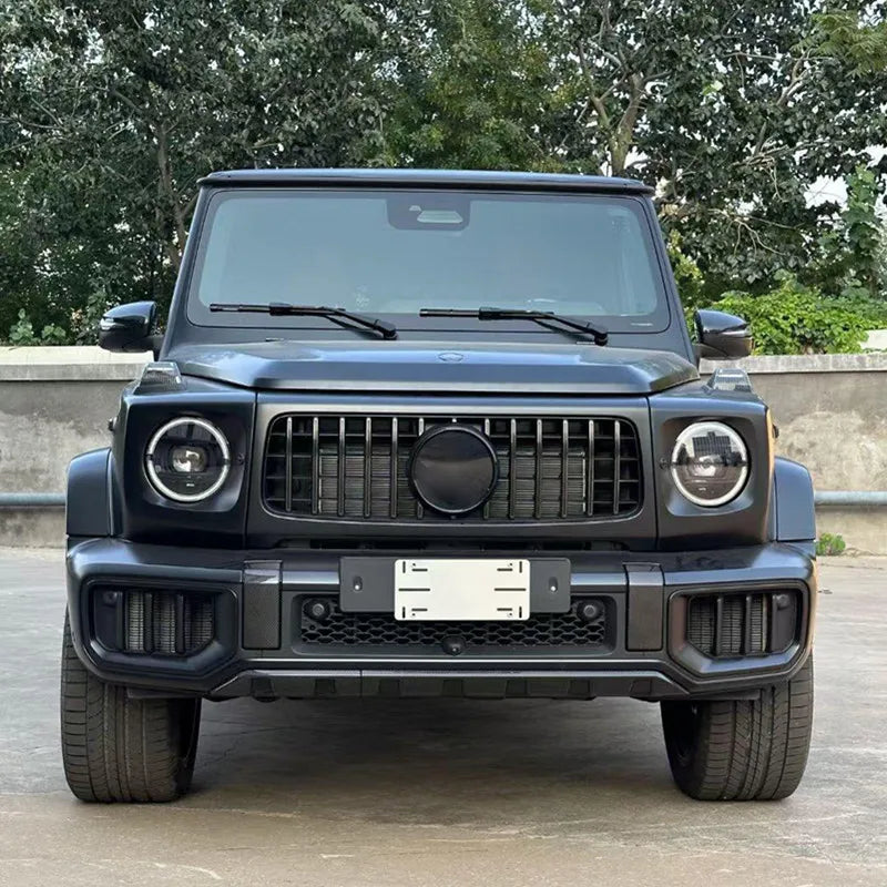 For Mercedes G Class 2019-2024 W464 G63 Upgrade 2025 W465 G63 Style Front Bumper Grille 3Pcs Facelift Exterior Mod Accessories