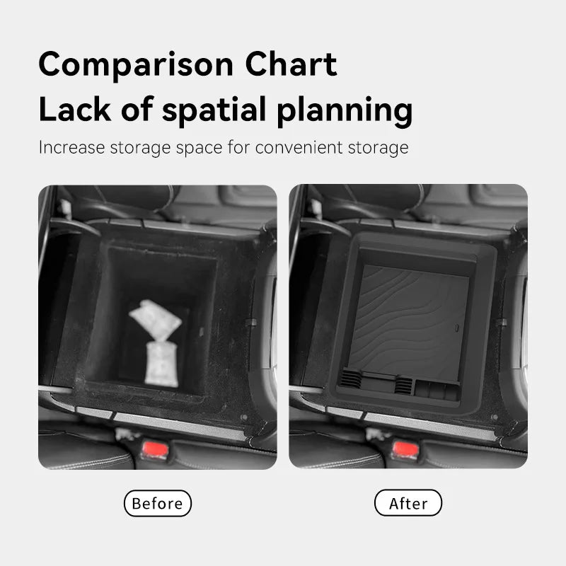 For Nissan Patrol Y63 for Armada 2025-2026 Non-Refrigerator Version Center Console Armrest Storage Box Organizer Car Accessories