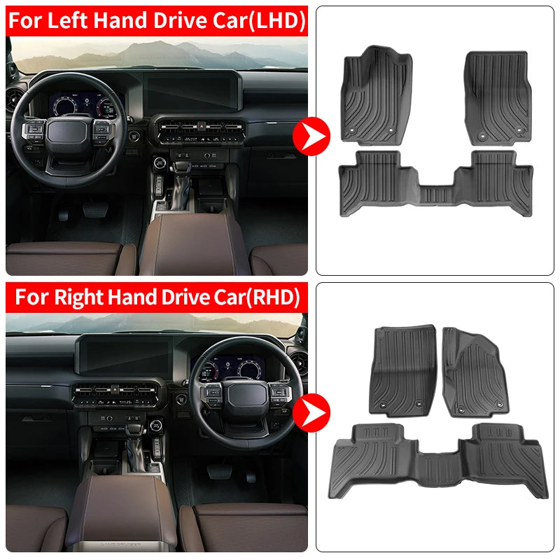 For 2024-2026 Toyota Land Cruiser Lc250, Lexus Gx550 Special Car Foot Mat Tail Box Mat Internal Upgraded Accessories
