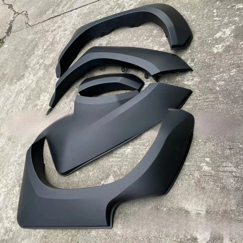 For Toyota Hilux Rocco 2021 Model Car Modification, Original Car Widened Wheel Arches In Black