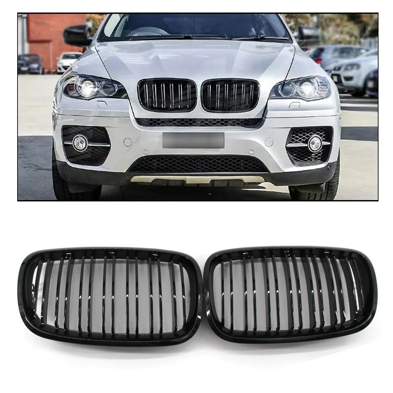 For BMW E60 E46 E53 E39 E61 E63 E70 E71 E84 E81 E87 E89 E90 E92 E93 E36 With Car Front Bumper Kidney Grille