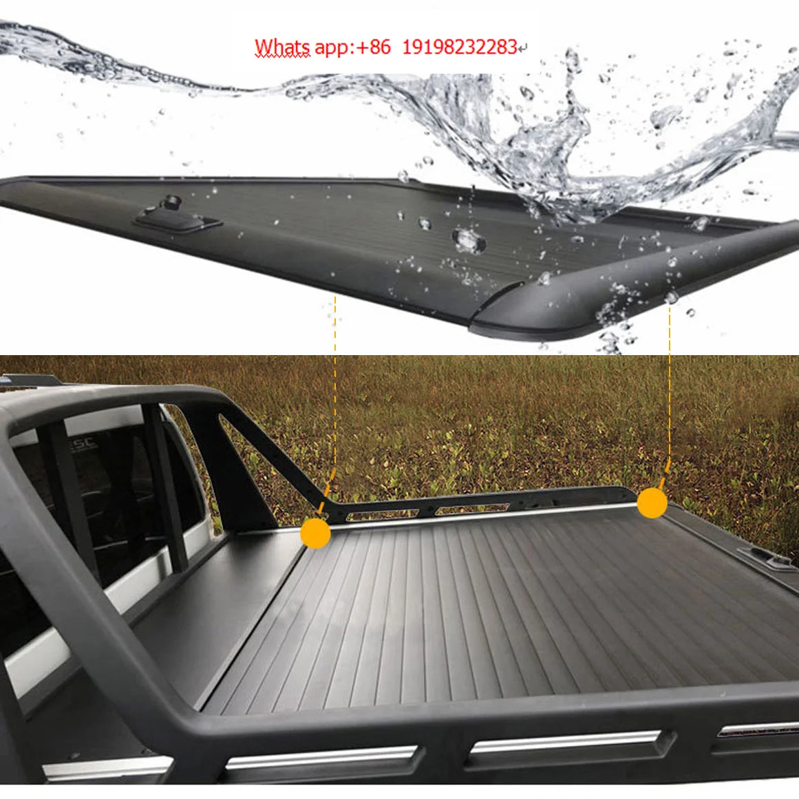 Retractable Pickup Truck Bed Roller Lid Exterior Accessories Tonneau Cover for F150 Ranger RAM for Hilux Silverado Navara