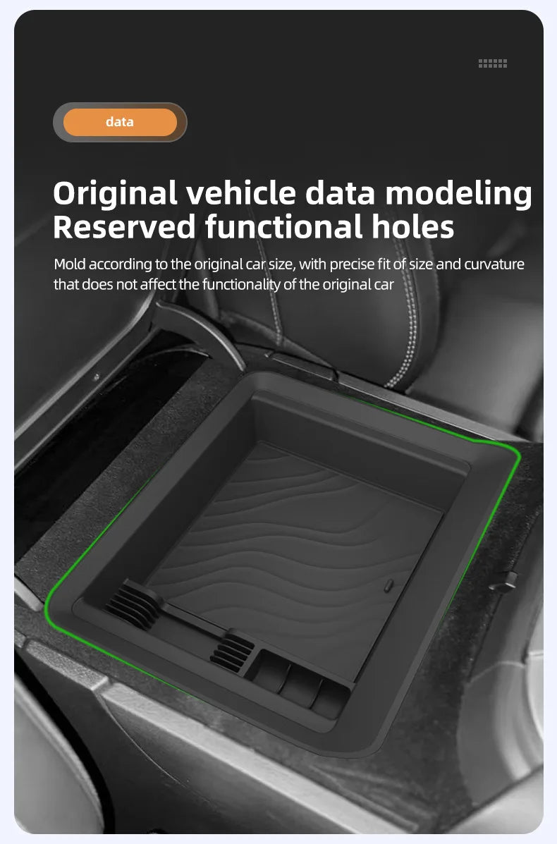 For Nissan Patrol Y63 for Armada 2025-2026 Non-Refrigerator Version Center Console Armrest Storage Box Organizer Car Accessories