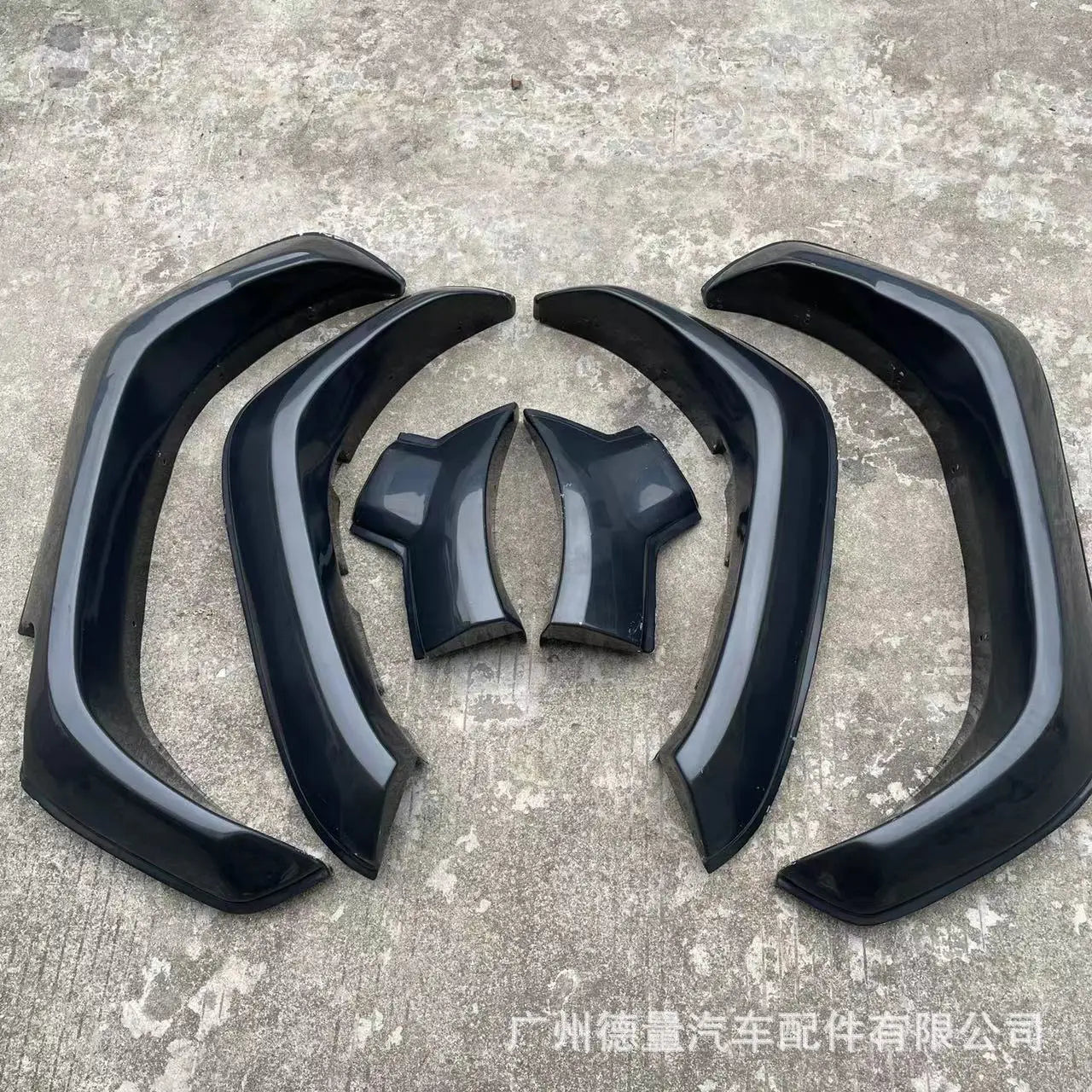 For Toyota Hilux Rocco 2021 Model Car Modification, Original Car Widened Wheel Arches In Black