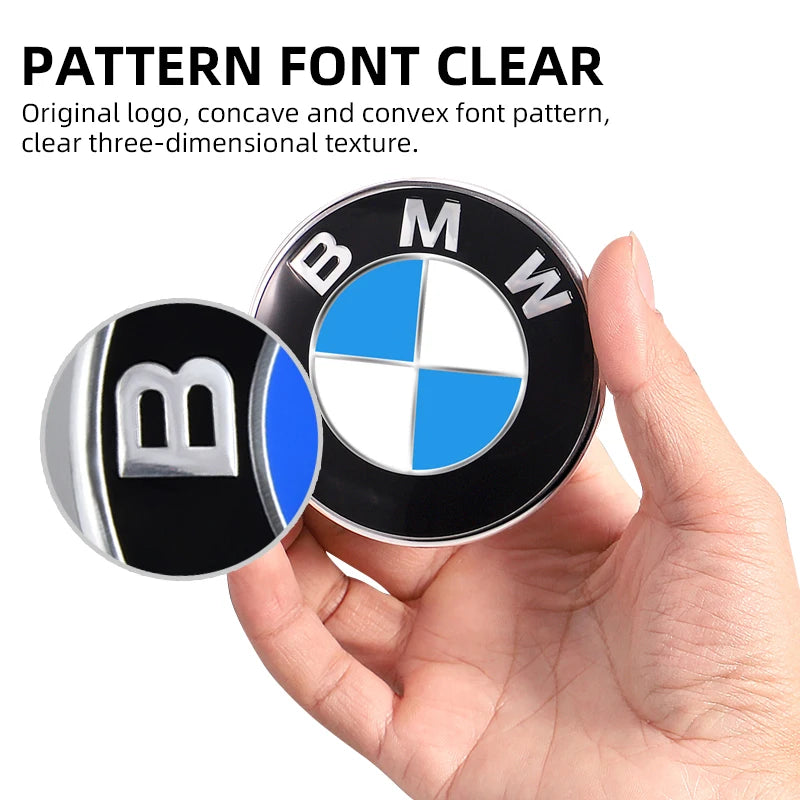 74mm 82mm Car Hood Emblem Car Front Bonnet Logo Trunk Cover Badge Car sticker For BMW E39 E46 E30 E36 G20 E87 E60 E90