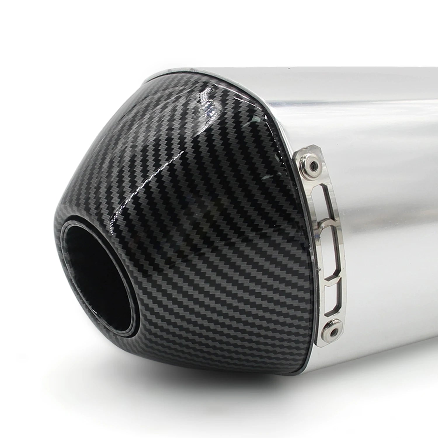 Length 470mm Inlet 51mm Motorcycle FMF 4T Exhaust Muffler Pipe Escape Moto Universal with DB Killer  escapes para moto