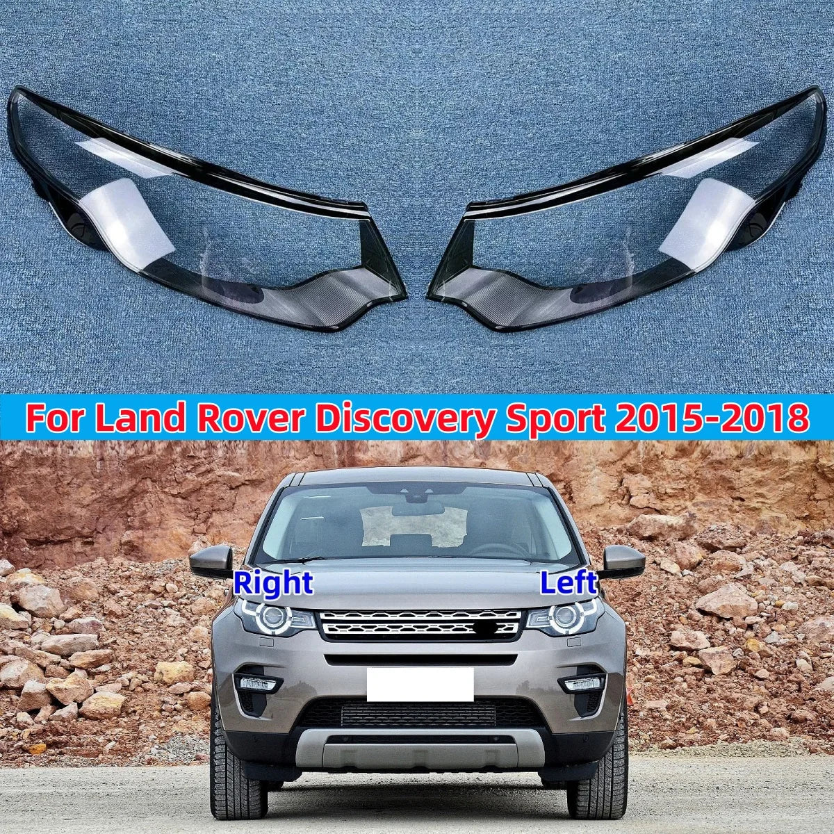 For Land Rover Discovery Sport 2015 2016 2017 2018 Car Headlight Cover Front Headlamp Lens Auto Shell Glass Lampshade