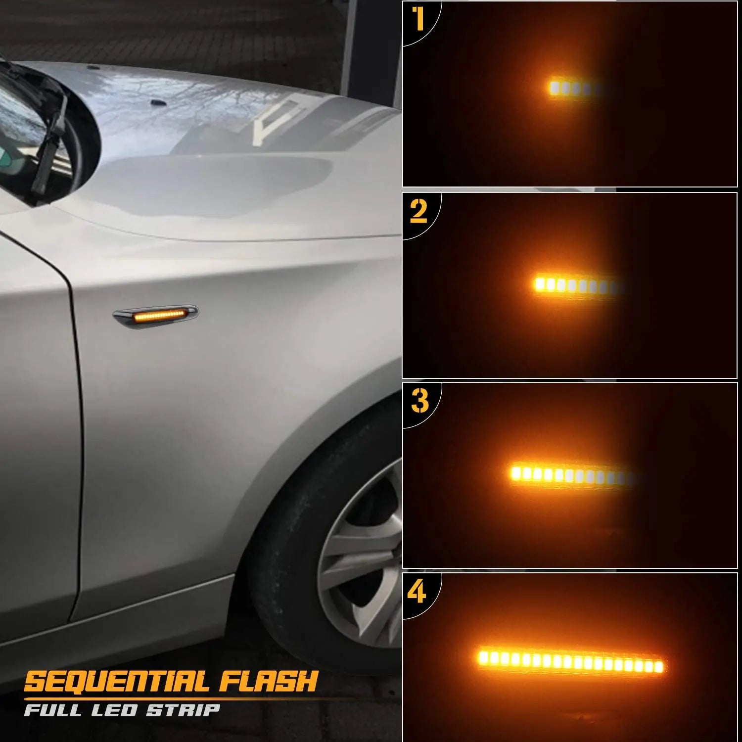 LED Side Marker Light for BMW 1 Series 3 Series 5 X1 X3 E46 E60 E61 E81 E82 E83 84 E87 E88 E90 E91 E92 E93 Turn Signal Indicator