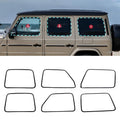 2018-2025 For Mercedes-benz G-class Window Trim Modification Blackened Door Frame Chrome Decorative Protective Strip