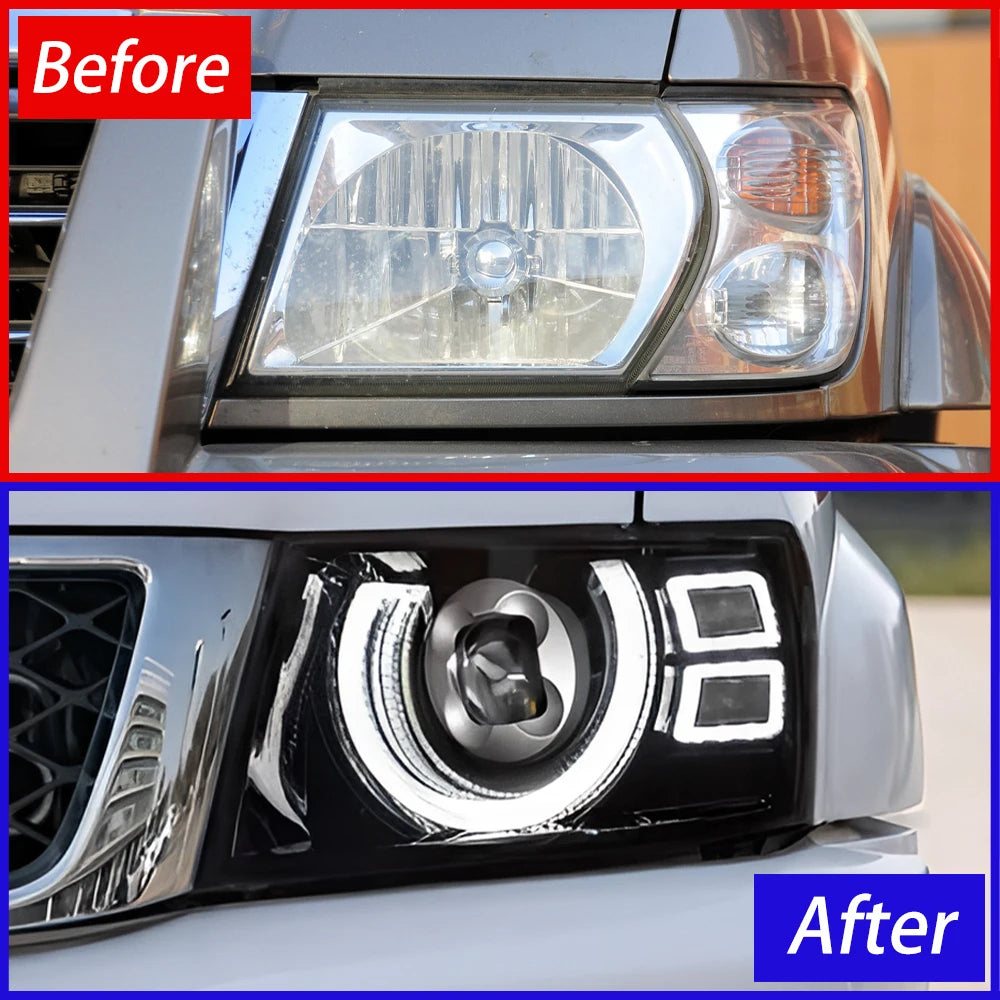 LED Auto Headlight Assembly For Nissan Patrol Y61 2005-2013 Upgrade Plug and Play Projector Lens Car Front lamps Accessories