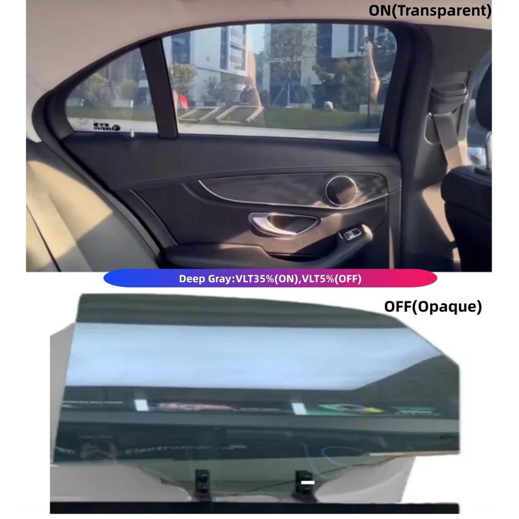 Automotive PDLC Smart Film for Car Side Windows Remote Control Switchable Privacy Film