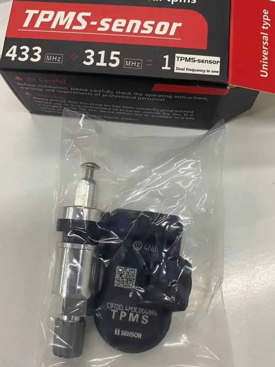 Programable TPMS Sensors 2 in 1 433MHz+315MHz Support Programing with TS501 TS508 TS601 TS608 ITS600E MK808TS MK808S-TS MP808TS