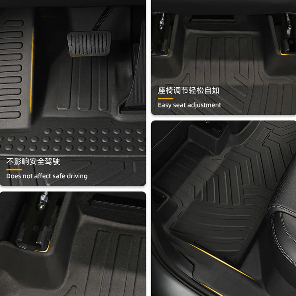 New Suitable For BYD Leopard Titanium 7 Fully Enclosed Special Foot Pad modified TPE Single Layer Car Floor Mat