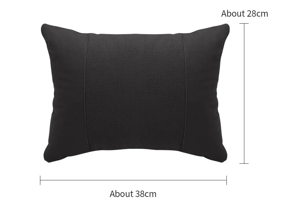 Suede Car Neck Pillow Headrest/Lumbar Support For BAIC JISHI polestone 01 Rox 01 Breathable Cotton Waist Cushion Accessories