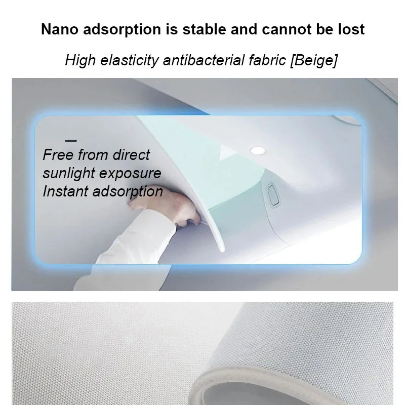 For Porsche Taycan Static Sunshade Sunroof Sunscreen Electrostatic Adhesion UV Protection Roof Cover Heat Insulation Shade Panel