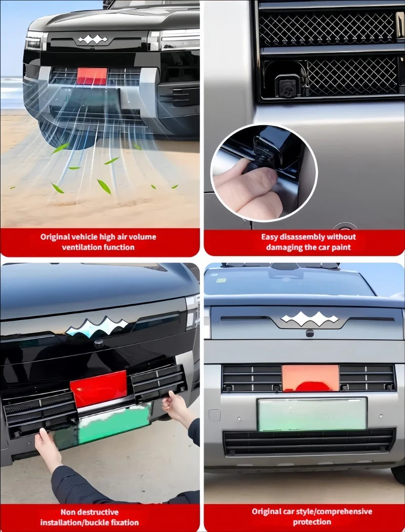 Car Front Grille Radiator Protection Net Fit for BYD Leopard 7 Titanium 7 Modified Original Car High Air Volume Insect Screen