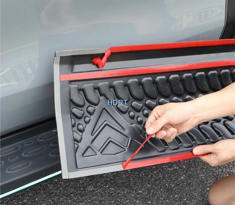 Fit For GWM Tank 300 2021 + Car Style Door Side Skirt Edge Kick Plate Anti Scratch Guard Body Trim Protector Decoration Accessor