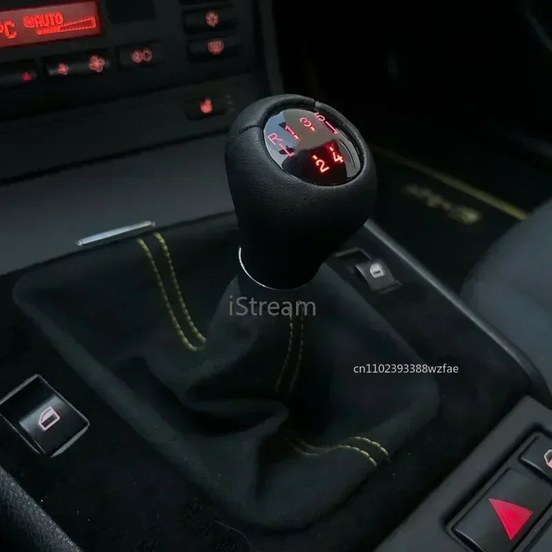 LED Backlight Car Gear Shift Knob for BMW E30 E36 E34 E46 E90 E91 E92 E36 E39 E32 E38 E81 E82 E87 E88 E60 X1 X3 1 3 5 7 Series