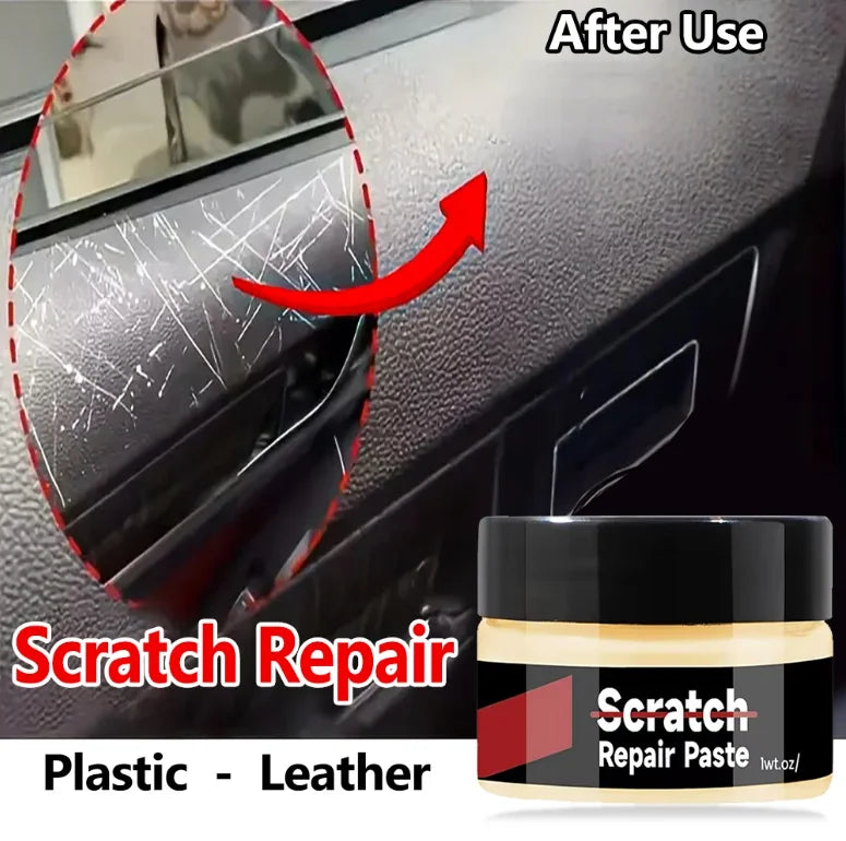 Car Plastic Leather Renovator Cream Interior Exterior Repair Cream Anti-Aging & Fade Resistance for Dashboard & Trim
