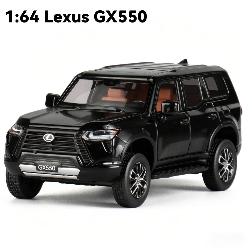 1:64 Lexus GX550 Off-road SUV Alloy Diecast Car Model Static Mini Metal Vehicle Replica Collectible Toy For Car Fans Desk Decor