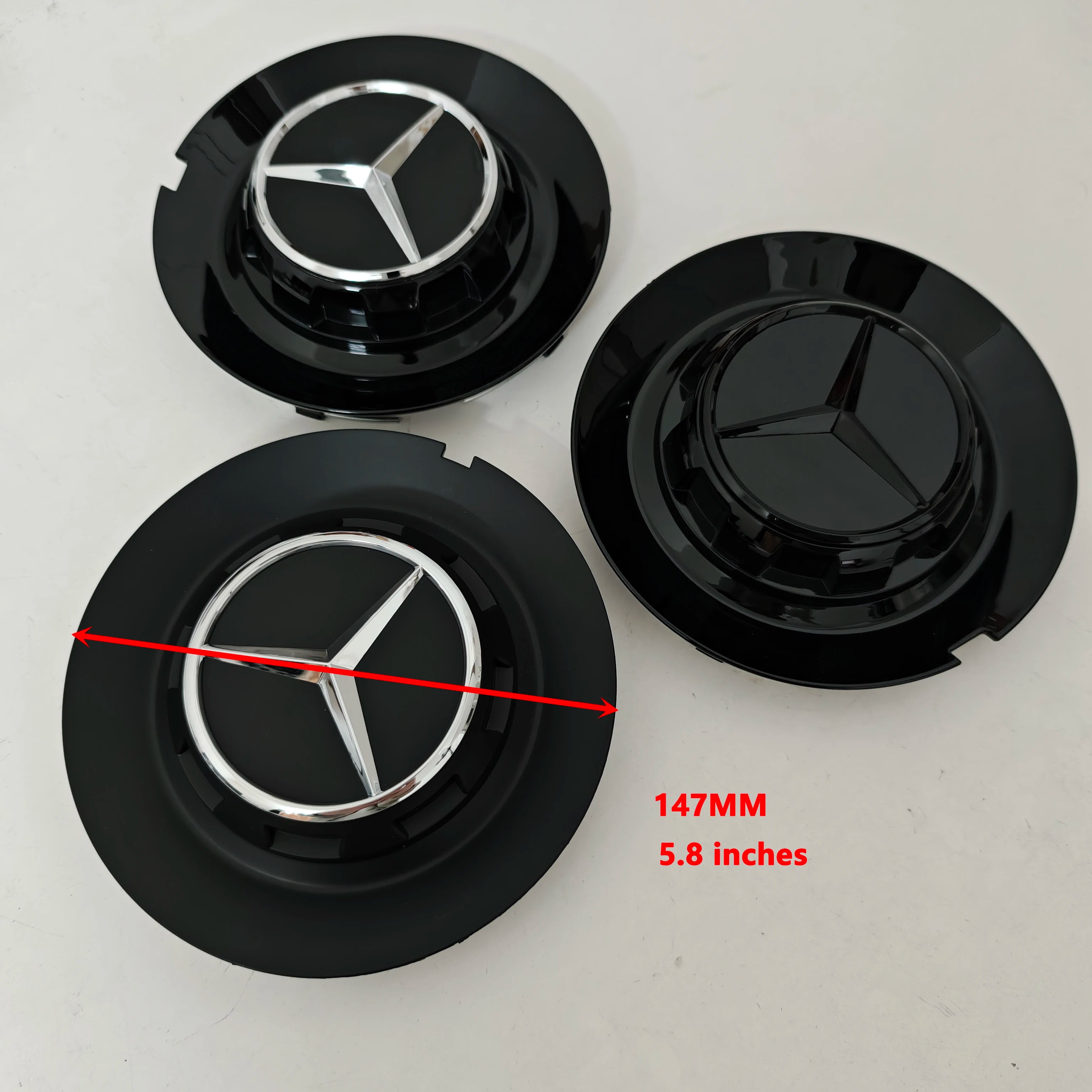 147mm/90mm/154mm Aluminum Car Emblem Wheel Center Hub Rim Caps Cover Separate For C190 AMG GT/GTS C63S E63S  A45S