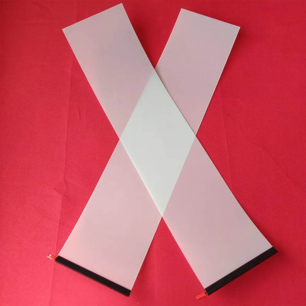 1 set 2 sets 120 * 520mm White Smart Switchable dimming Glass PDLC Film Smart Tint Film self-adhensive