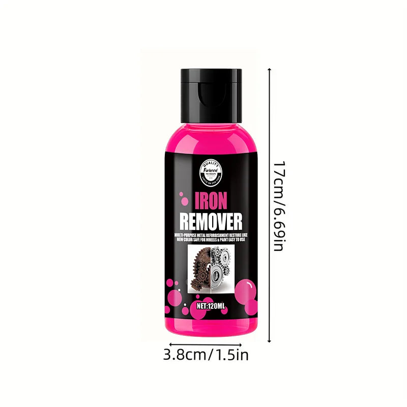 All-Purpose Rust Remover Spray 1PC- 120ML, Fast-Acting Iron Oxidation Eliminator, Restores Shine, Safe on Various Surfaces