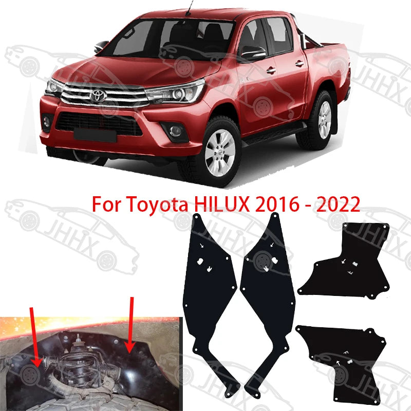 For Toyota HILUX 2016 2017 2018 2019 2020 2021 2022 Fender Liners Apron Guards Seal Protector 53885-KK020 53735-KK020