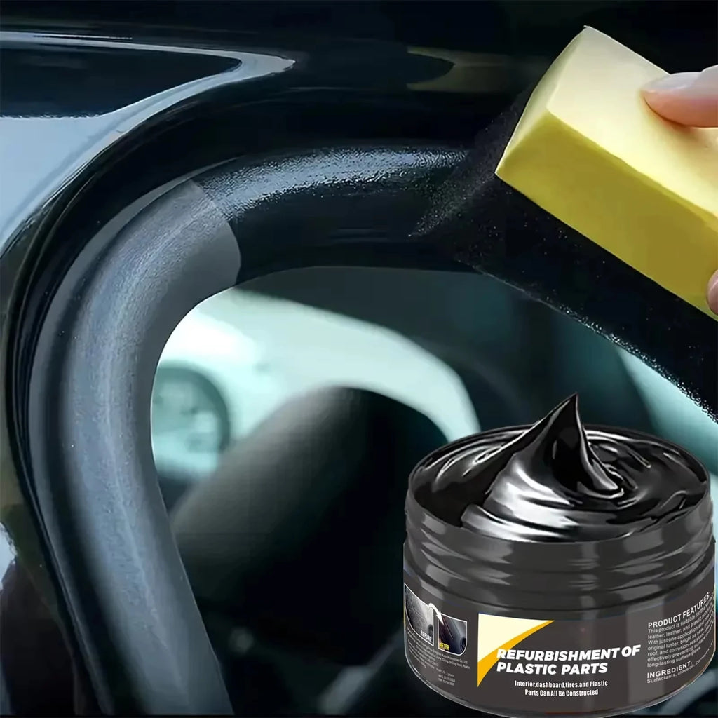 B1257 Car Interior Plastic Leather Scratch Repair Paste Auto Polishing Wax Repair Anti-Aging Paste Tires Seats Steering Wheel