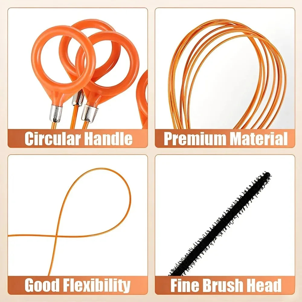 Car Sunroof Drain Hole Cleaning Brush Flexible Long Tube Cleaner Tool Auto Skylight Dredge Pipe Water Outlet Unclogging Tools