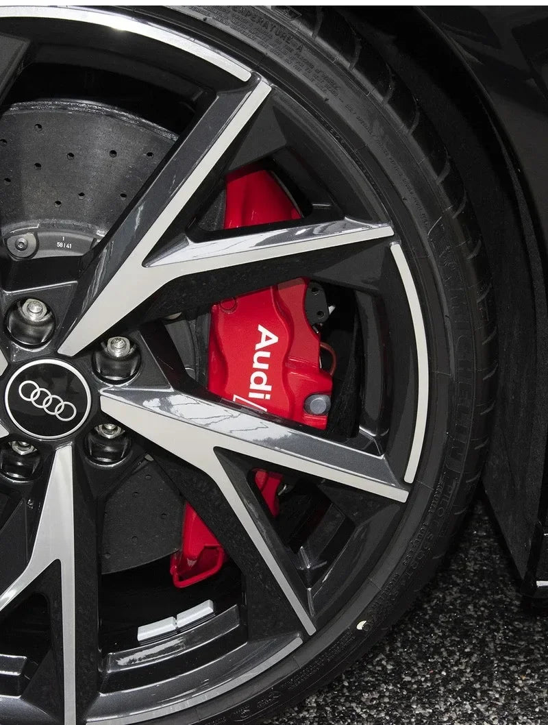 Car Brake Caliper Sticker Heat Resistant Decals Auto Accessories For Quattro For Audi S Line A1 A3 A4 A6 A7 Q3 Q5 Q7 RS3 RS4 RS5
