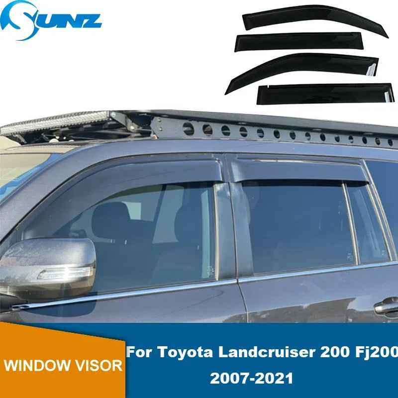 Car Rain Shield For Toyota Landcruiser 200 Series Fj200 2007-2021 Window Visors Car Window Deflectors Wind Deflector Sun Guard