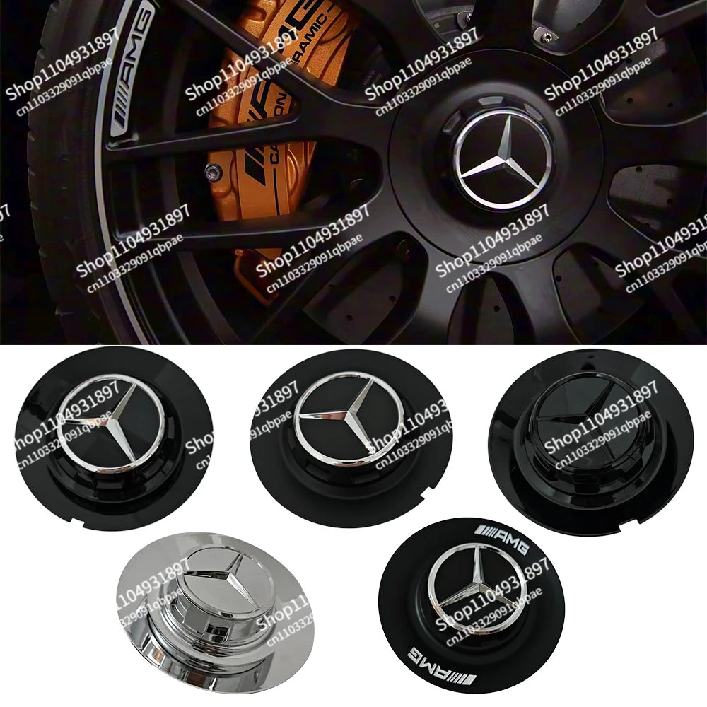 147mm/90mm/154mm Aluminum Car Emblem Wheel Center Hub Rim Caps Cover Separate For C190 AMG GT/GTS C63S E63S  A45S