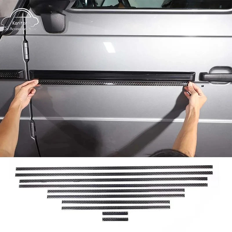 For Mercedes Benz G Class W463 G63 Side Molding Trim for G350 G400 G500 G55 G63 G65 Black Side Molding Trim Kit with B Logo