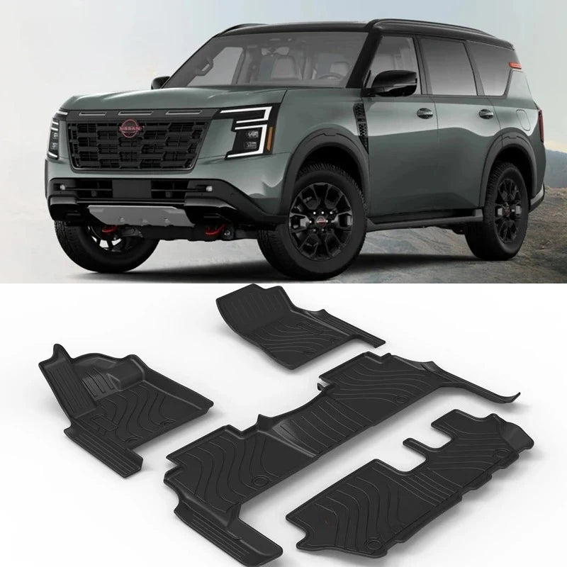 Use for 2025 new Nissan Patrol armada car carpet All-Weather mat Fit For Nissan Patrol Y63 custom waterproof floor mat Y63