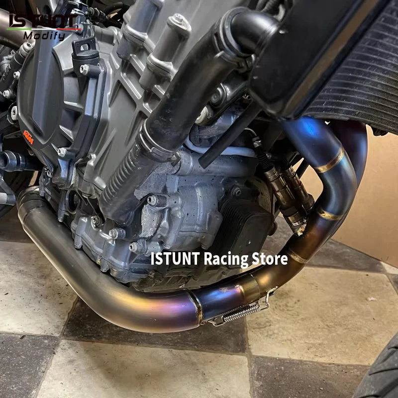For KTM DUKE 790 890 ADVENTURE R Rally 2018- 2025 Motorcycle Exhaust Escape Moto System Muffler Titanium alloy Front Link Pipe
