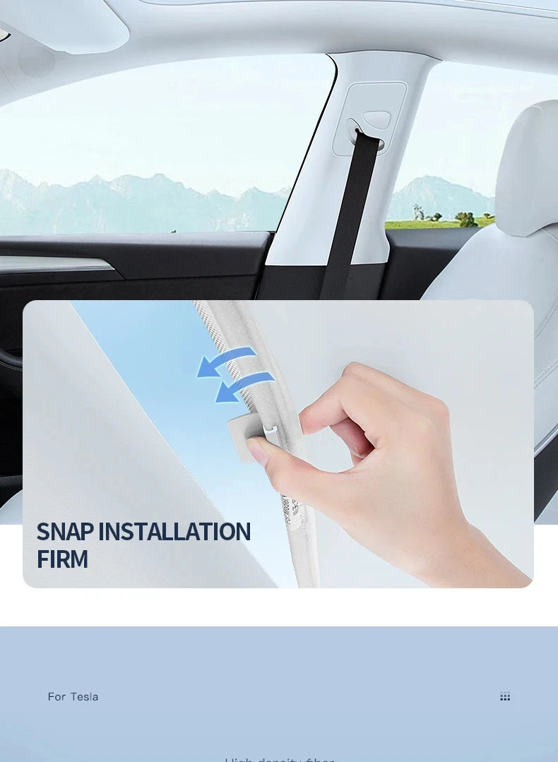 Sunroof Sunshade Cover for Porsche Taycan 2023-Present Nano Heat Insulation Anti-UV Colorful