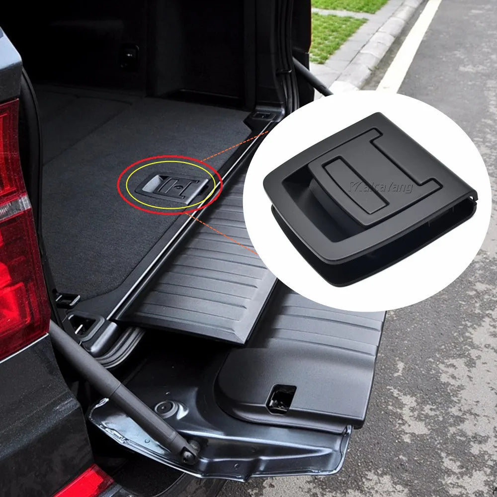 Car Rear Trunk Tail Cover Bottom Plate Mat Floor Carpet Trunk Handle Key Hole For BMW 5 SERIES E61 X5 X6 E70 E71 51476958161