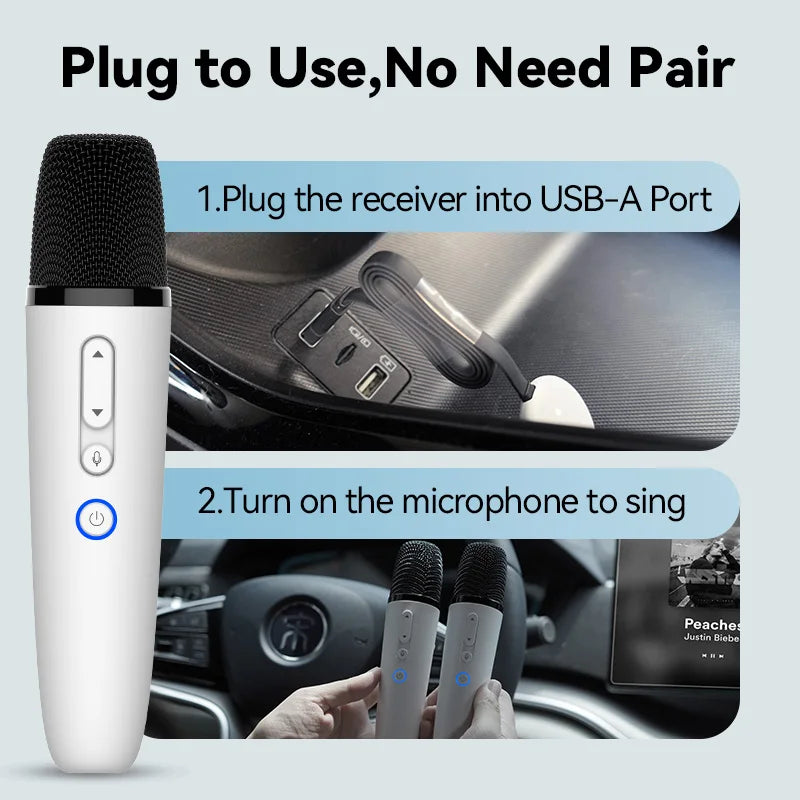 BYD Official Factory Car Microphone With Receiver, Karaoke Microphone for BYD All Models, Original Sale.