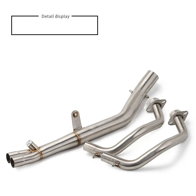 Motorcycle Exhaust Escape Front Middle Tube Link Pipe Slip On For Honda CBR500 CB500X CB500F CBR500R CBR 500 2013-2022